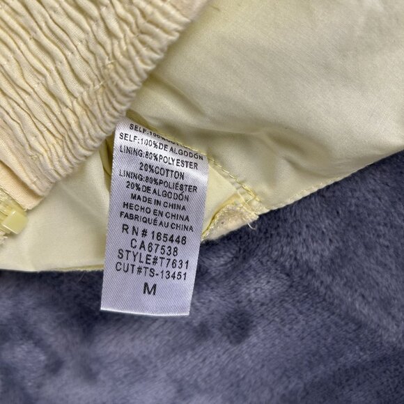 Pale Yellow Corset Crop Top Bustier Womens M Milkmaid Y2K Cottagecore - Picture 5 of 7